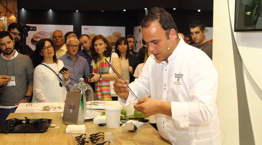 Ángel León durante su intervención en Salón de Gourmets 2015